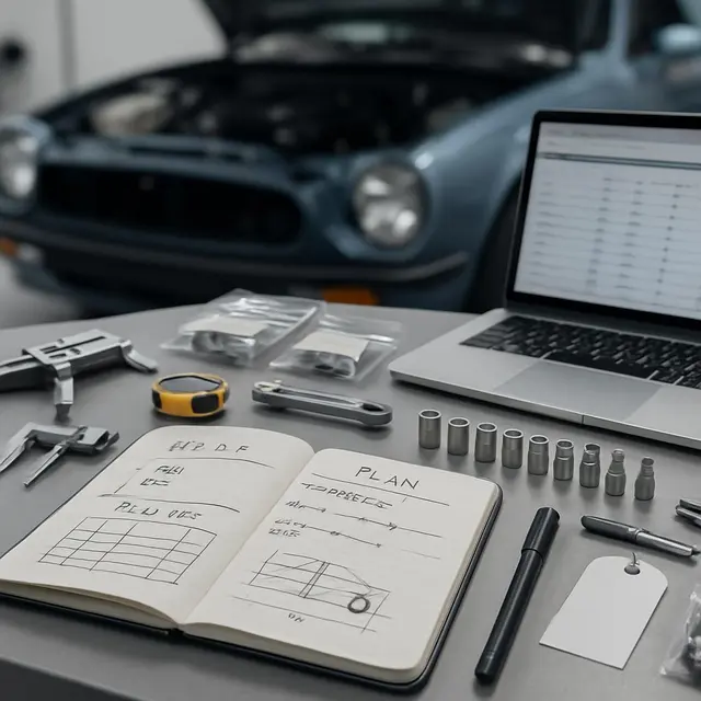 planejamento inicial para um projeto automotivo customizado